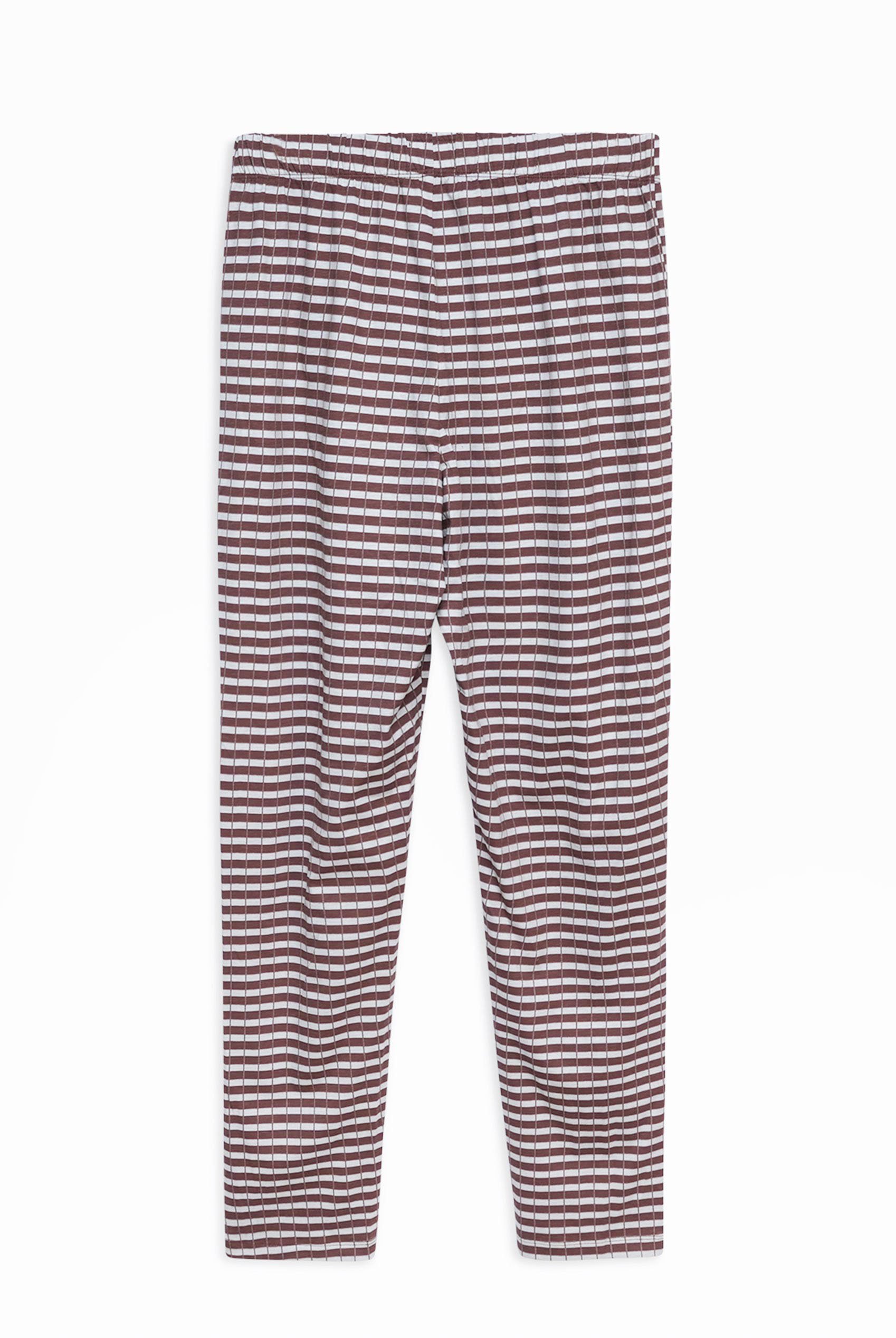 Cotton Check Print Pyjamas