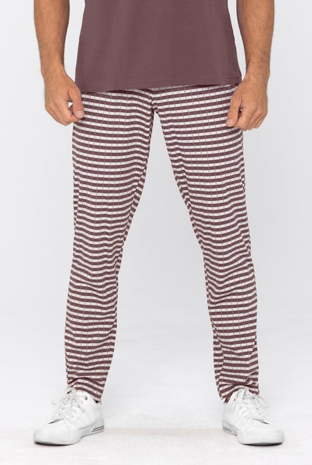 Grey Cotton Check Print Pyjamas