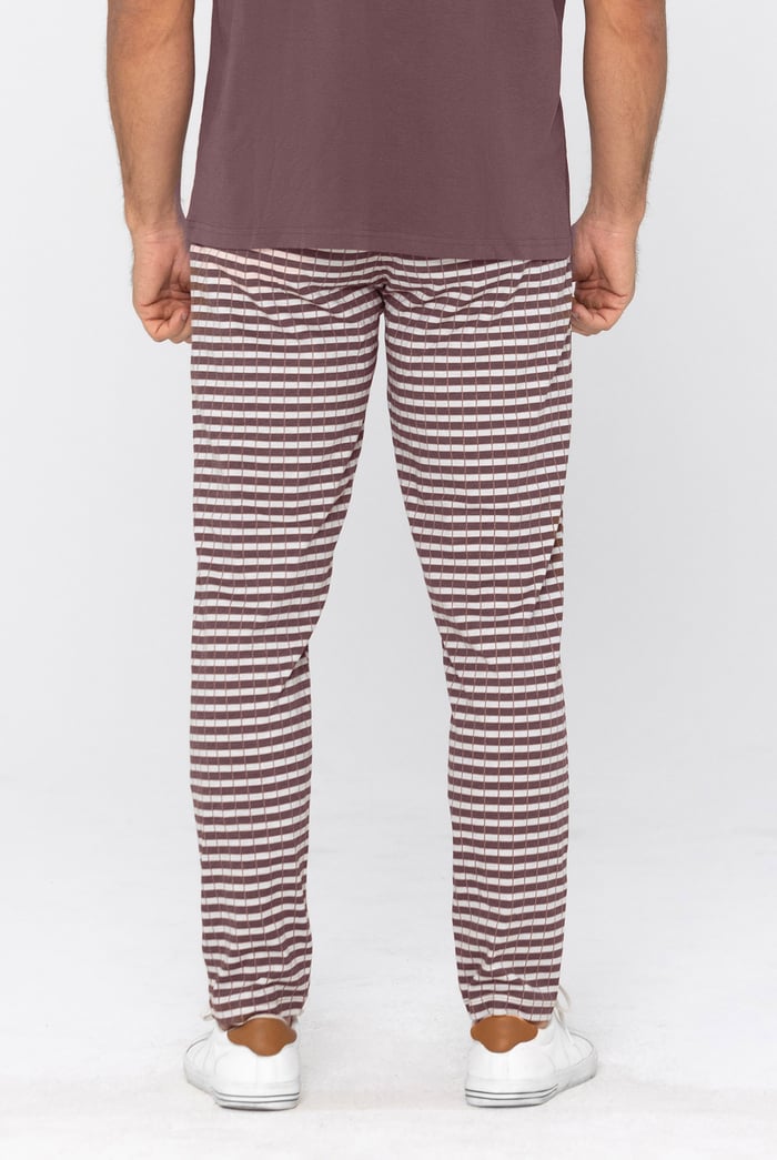 Cotton Check Print Pyjamas