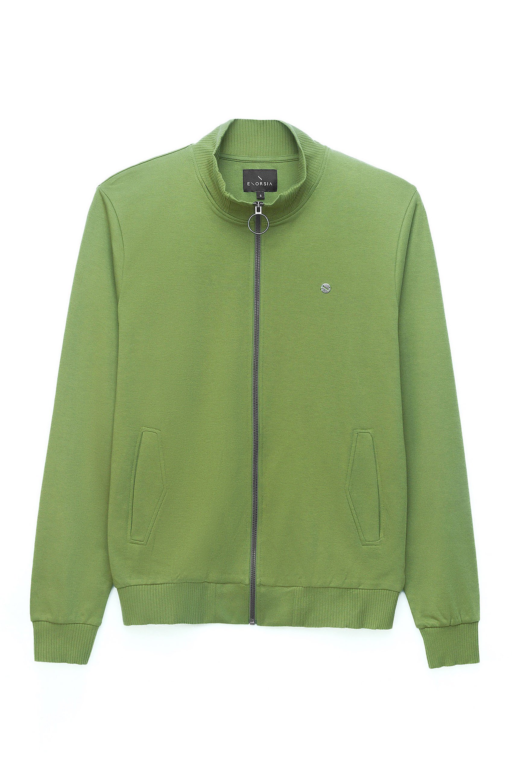 Zip Through Varsity Bomber Jacket