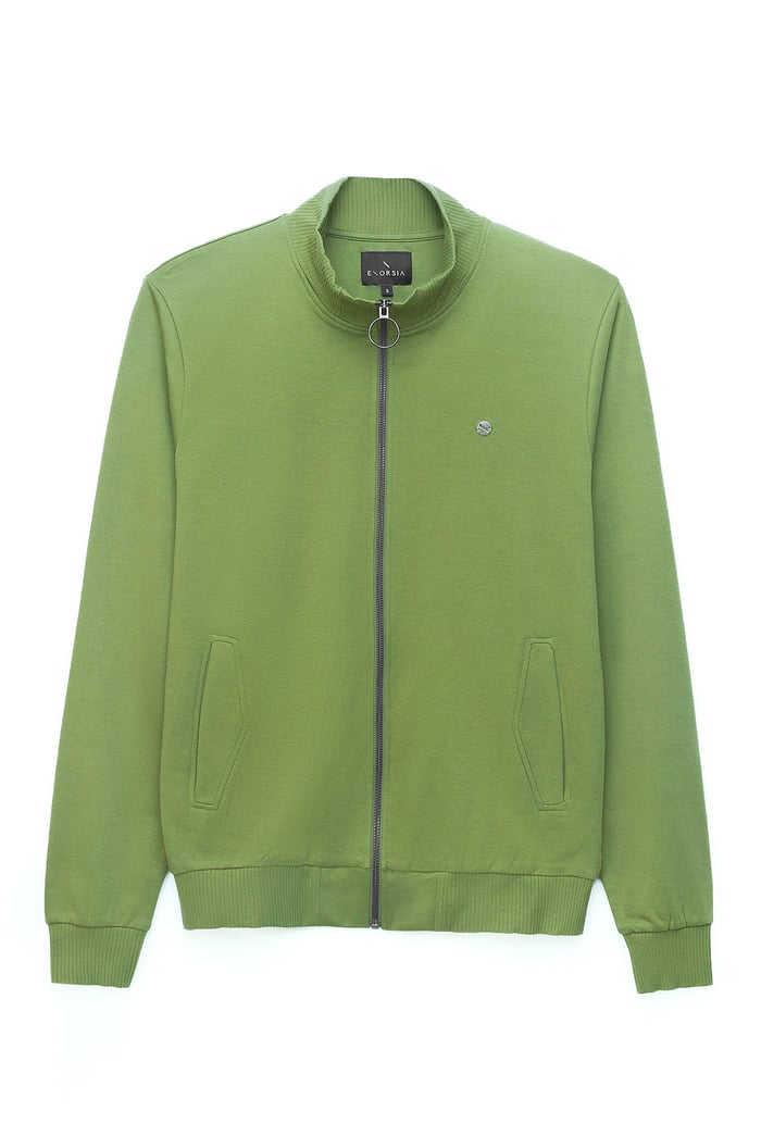 Zip Through Varsity Bomber Jacket