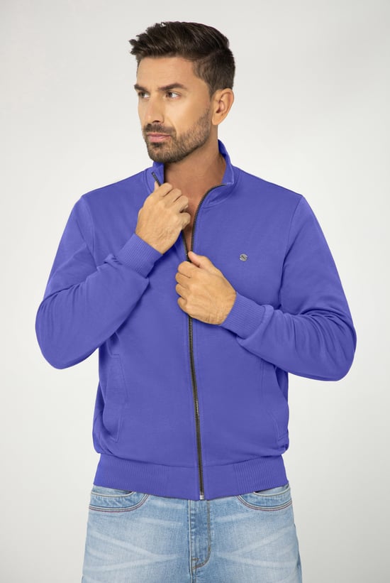 Zip Through Varsity Bomber Jacket