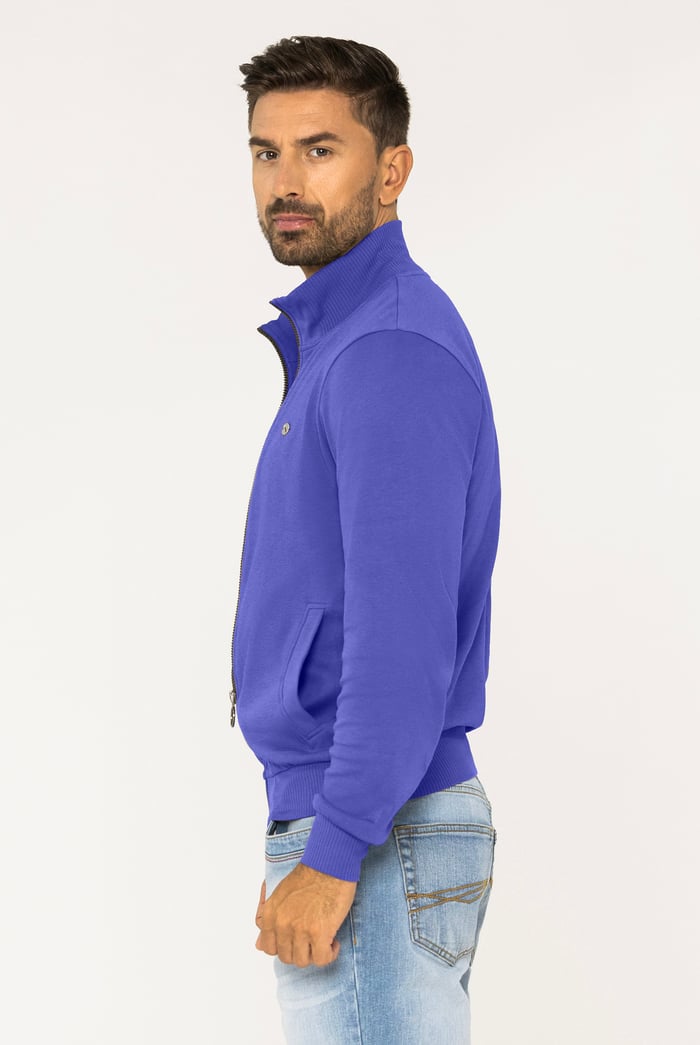 Zip Through Varsity Bomber Jacket