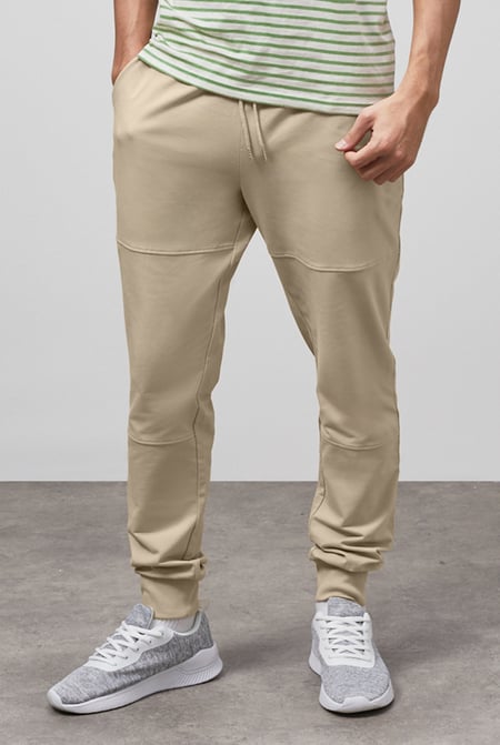 Mens Cream Joggers