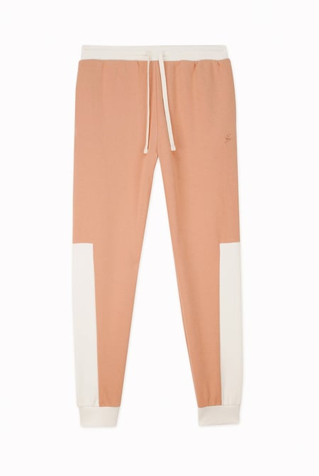 Mens Yellow Colour Block Jogger