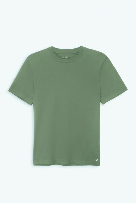 Mens Green Essential Short Sleeve T-Shirt
