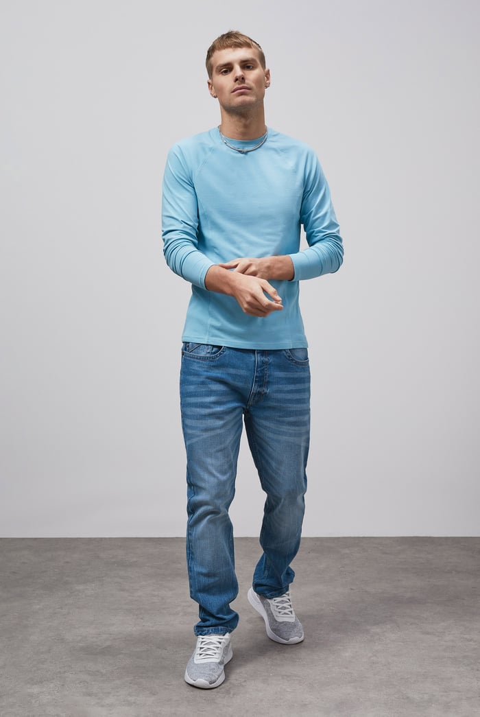 Raglan With Side Panel Rib T-Shirt