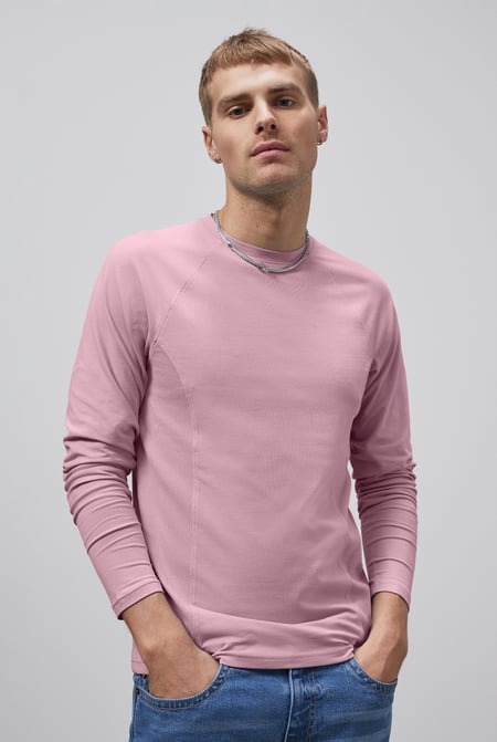 Raglan With Side Panel Rib T-Shirt