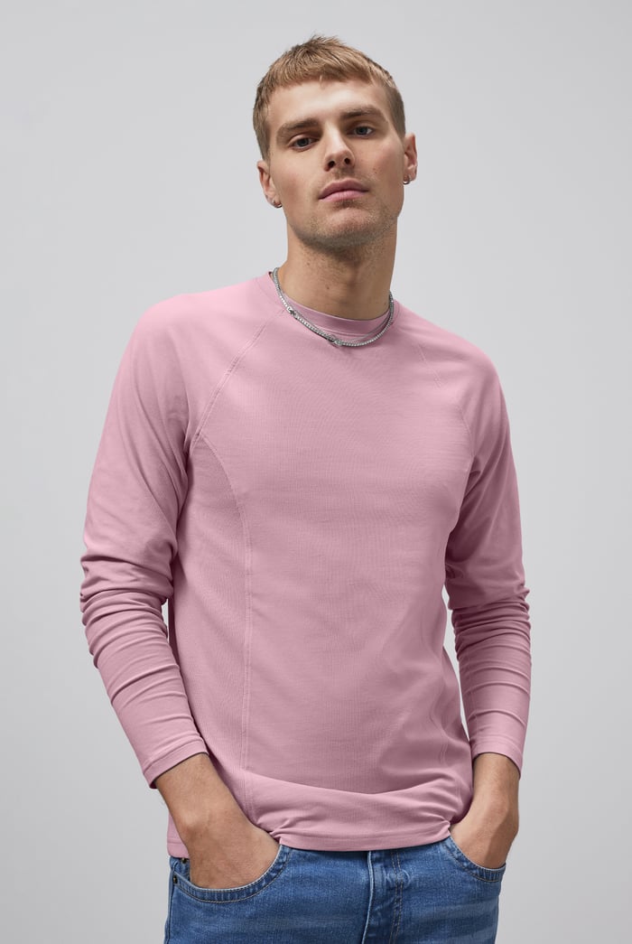 Raglan With Side Panel Rib T-Shirt