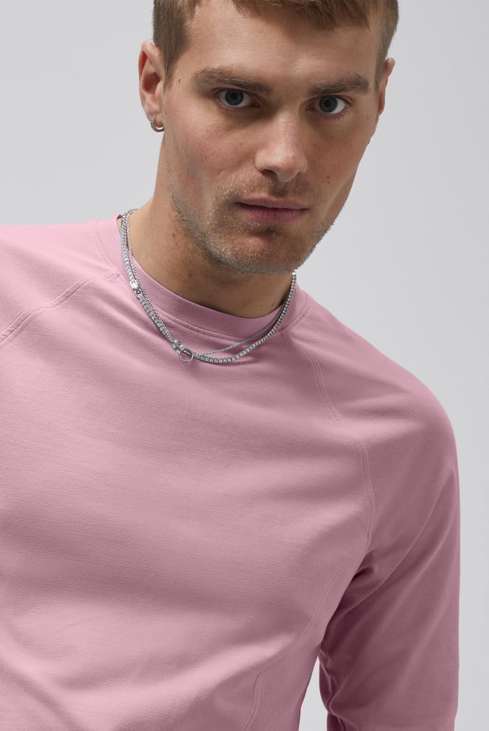 Raglan With Side Panel Rib T-Shirt