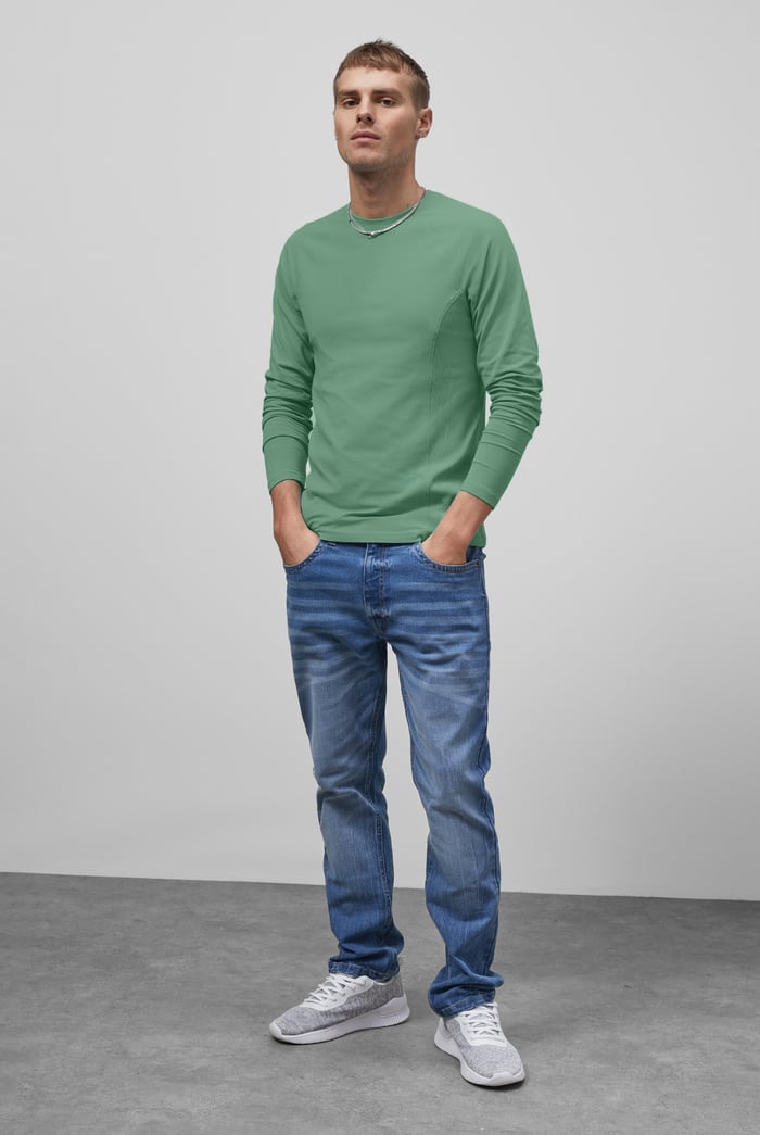 Raglan With Side Panel Rib T-Shirt
