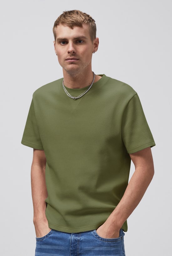 Waffle  Short Sleeve T-Shirt