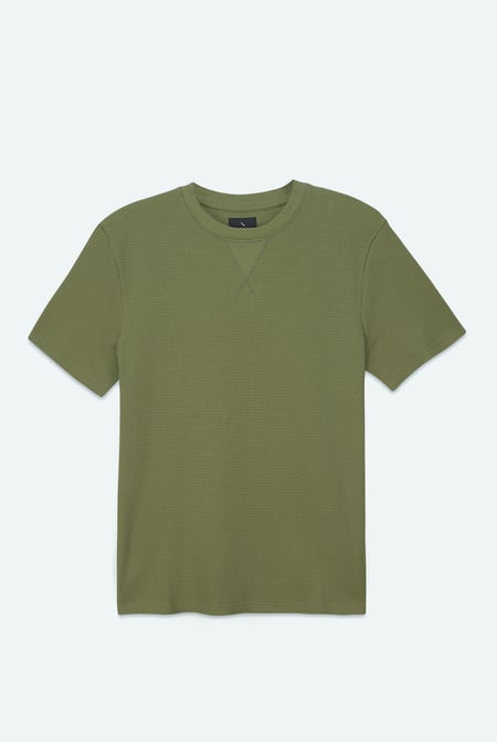 Green Waffle  Short Sleeve T-Shirt