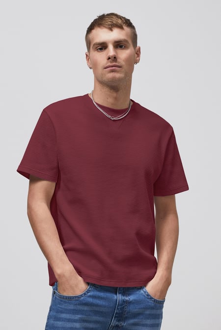 White Waffle  Short Sleeve T-Shirt