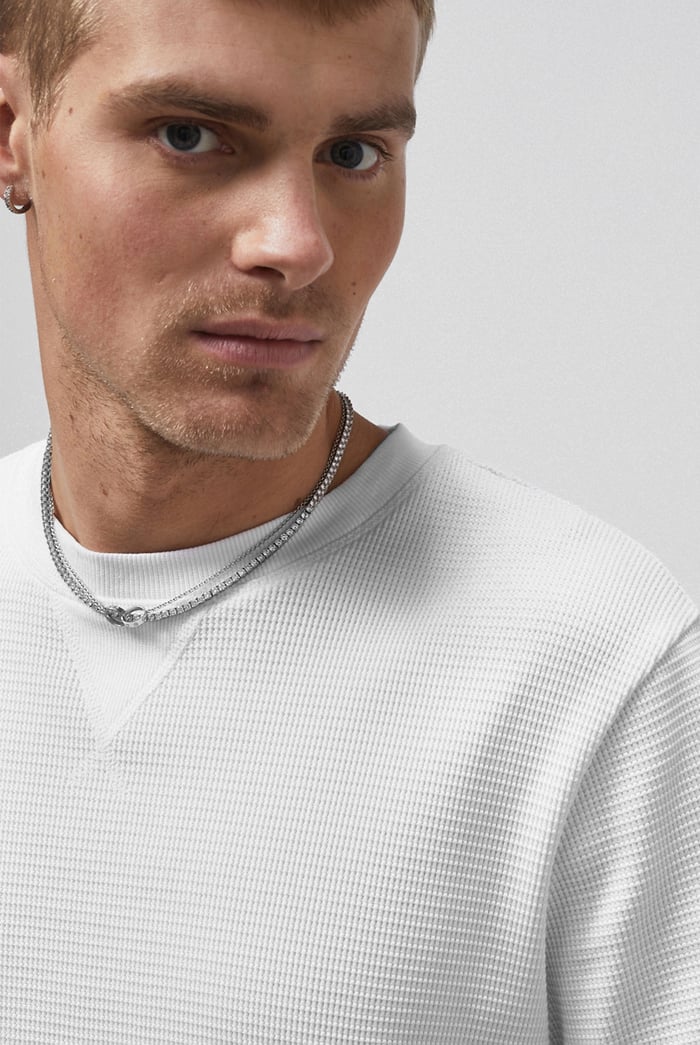 Waffle  Short Sleeve T-Shirt