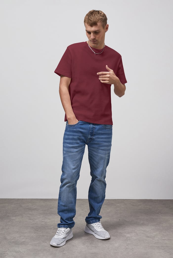 Waffle  Short Sleeve T-Shirt