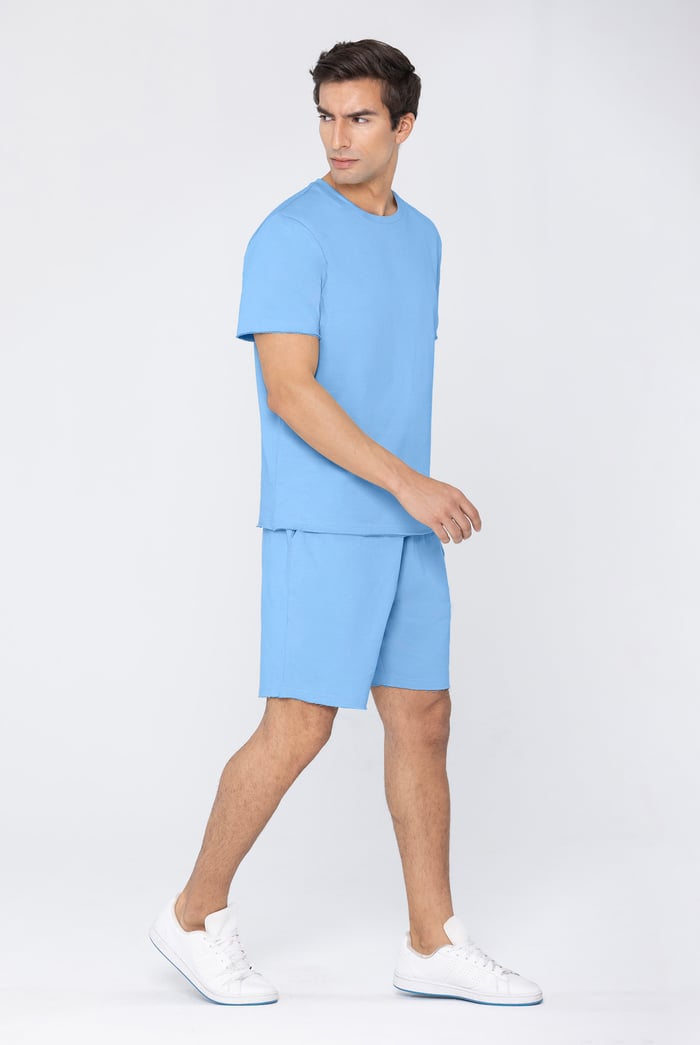 Mens Regular Fit T-Shirt & Shorts Set