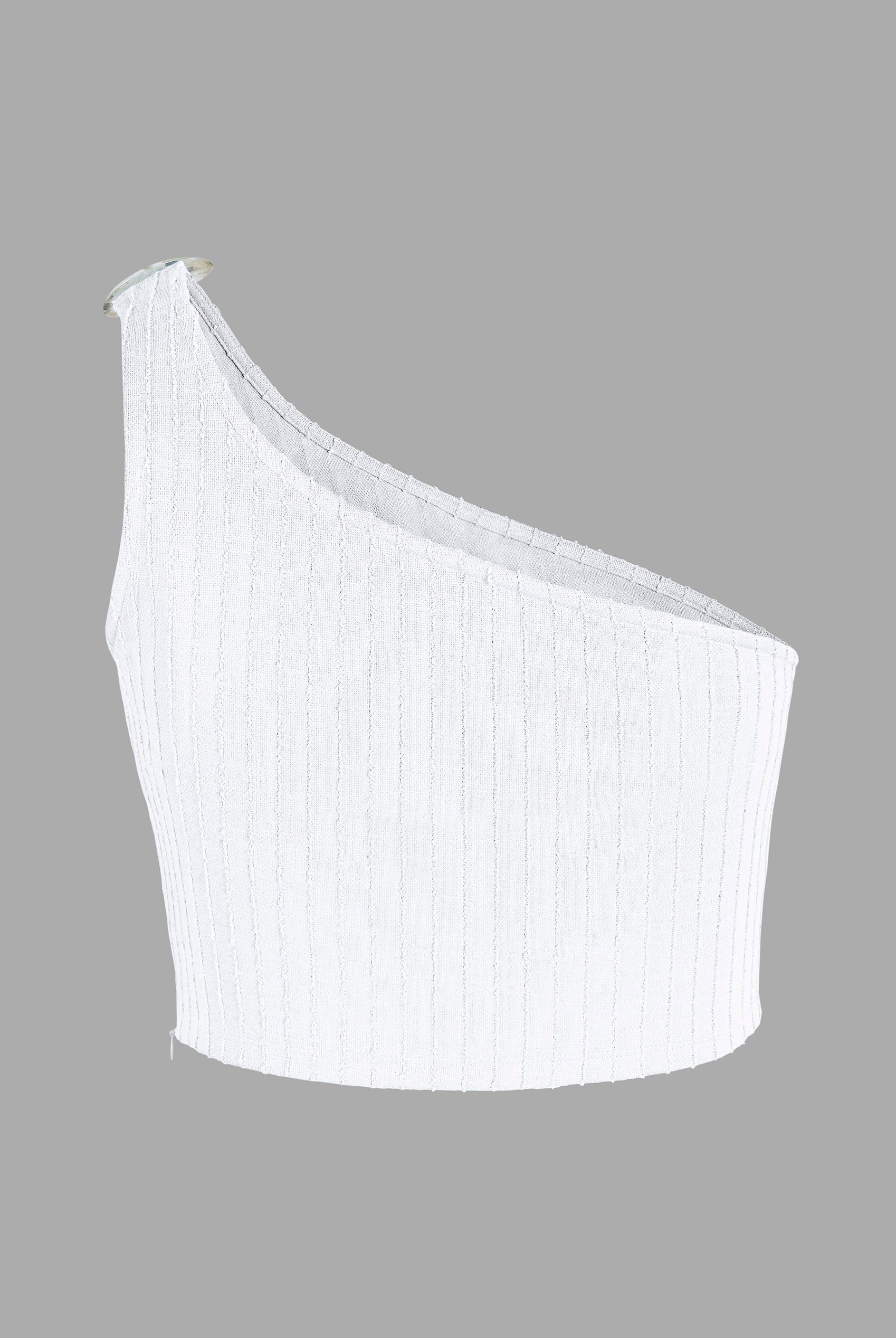 One Shoulder Crop Vest Top