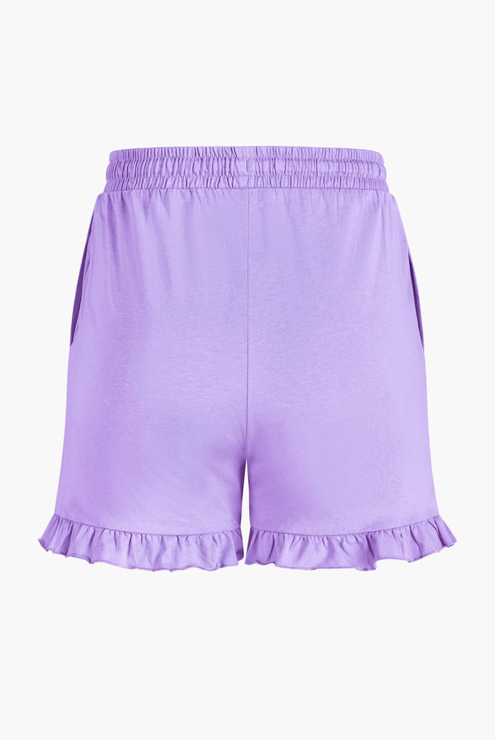 Women's Essential Shorts with Frill Hem