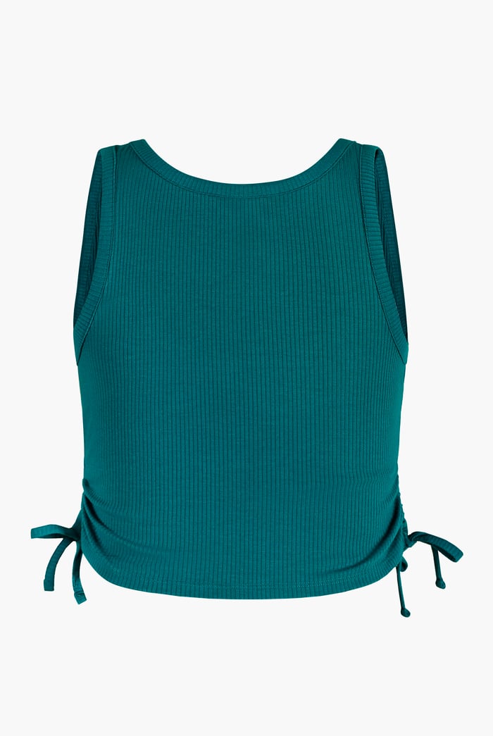 Ruched Rib Vest Tank Top