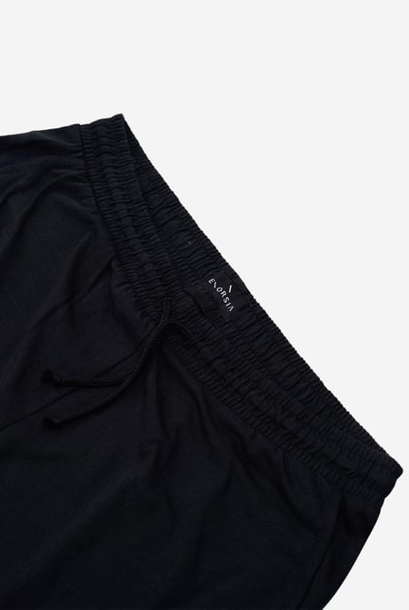Men's Black Classic Cotton Jersey Shorts