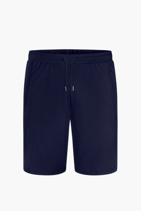 Men's White Essential Drawstring Jersey Shorts