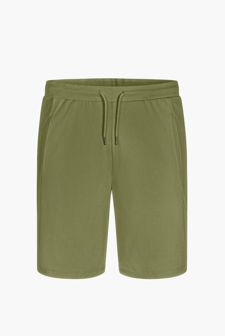 Men's White Essential Drawstring Jersey Shorts