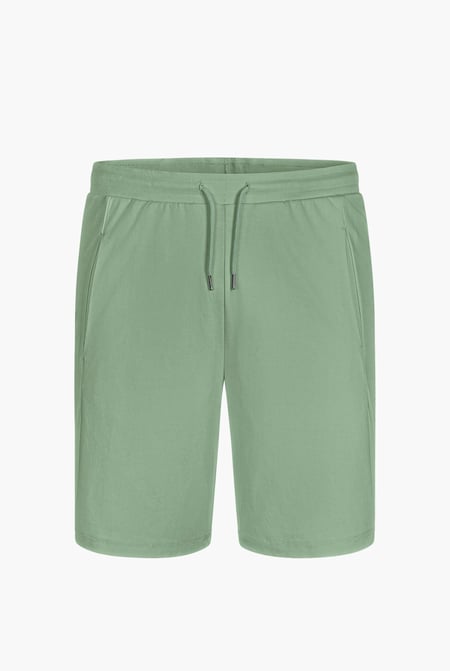 Men's White Essential Drawstring Jersey Shorts