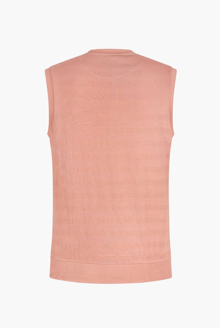 Sleeveless Henley Vest Top