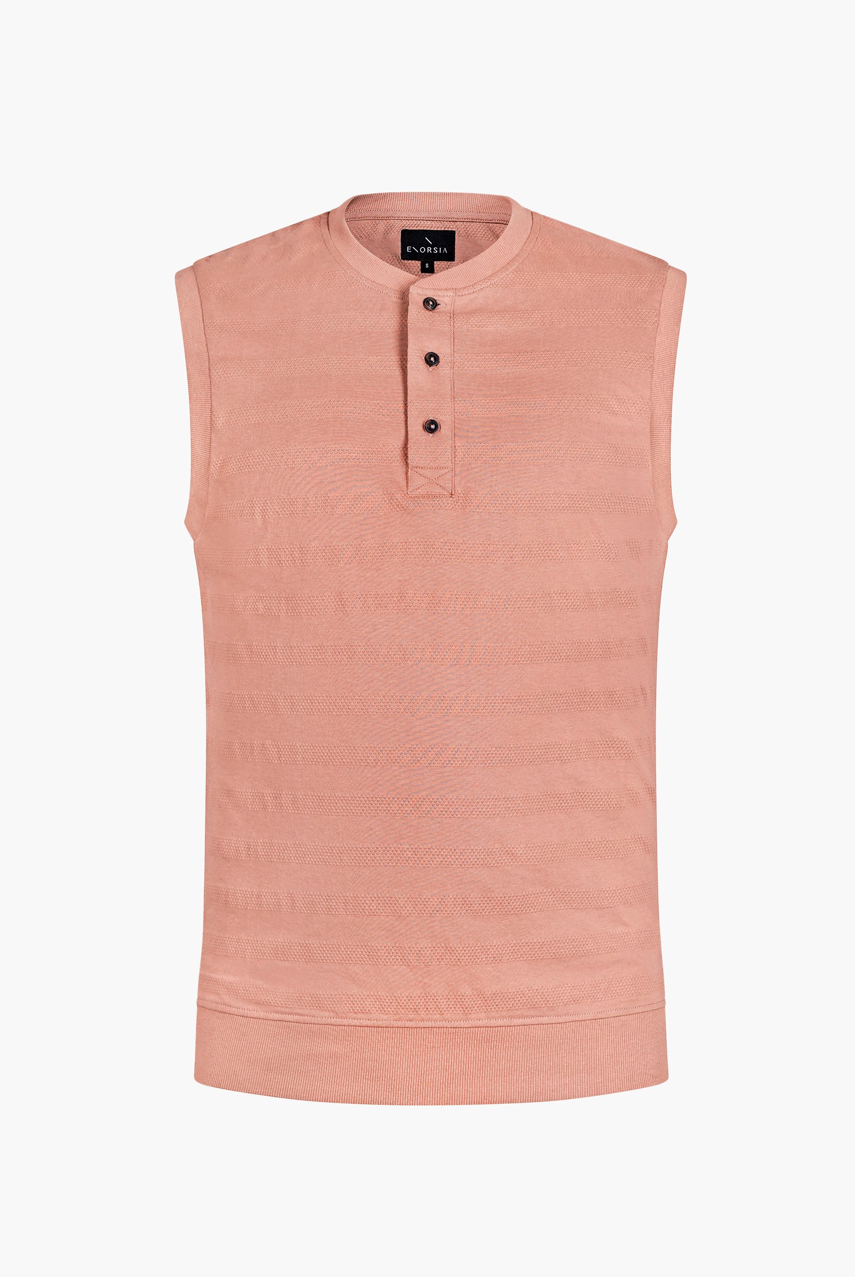 Sleeveless Henley Vest Top