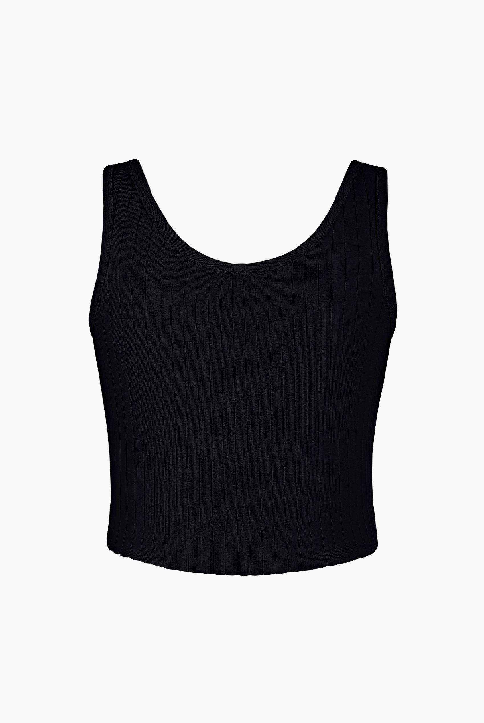 Ribbed Front Button Tank Top