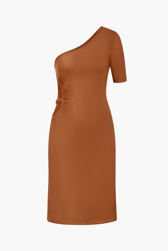 Asymmetric Neck Line Dress