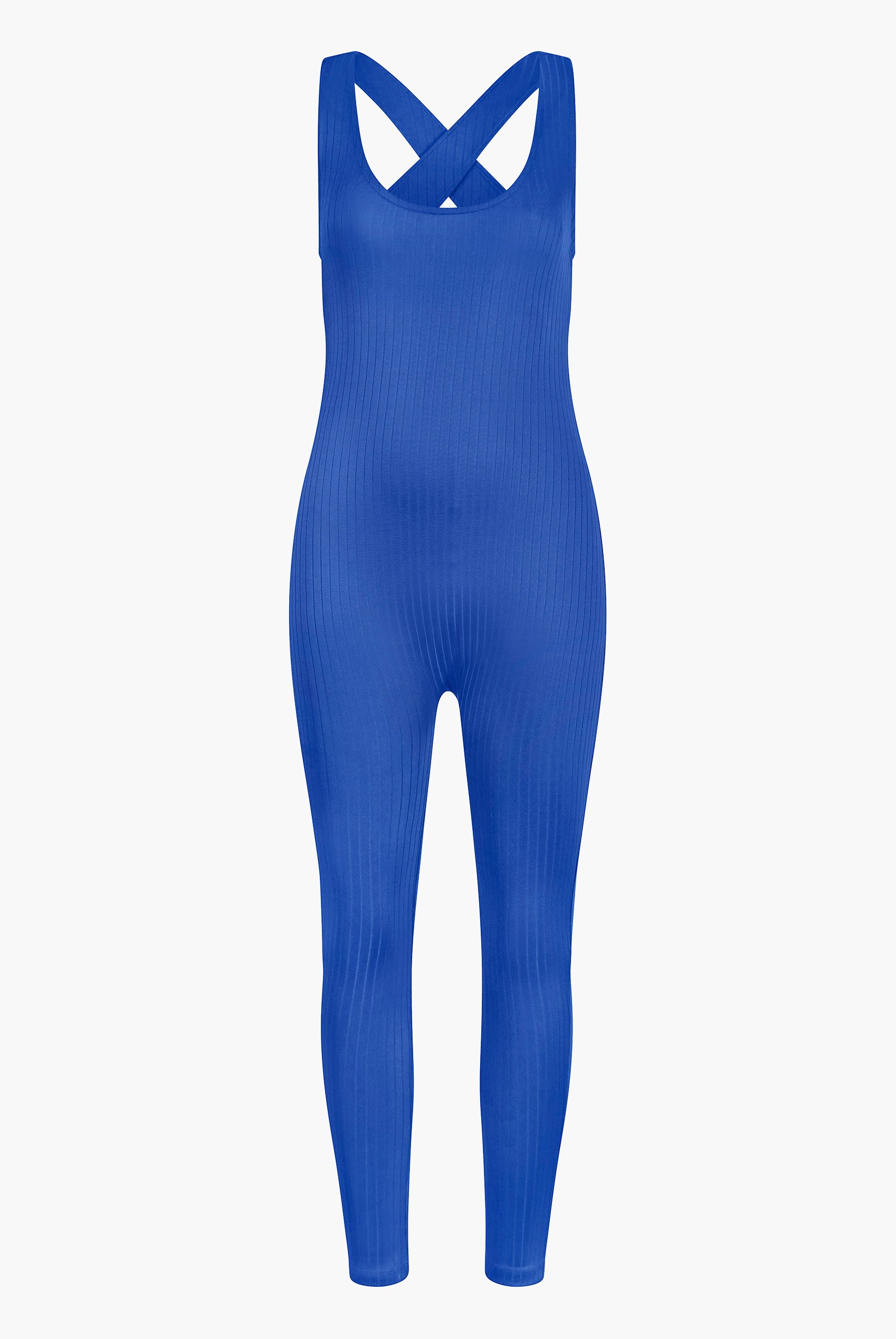 Criss-Cross Back Ribbed Bodysuit