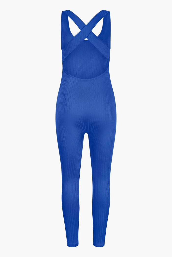 Criss-Cross Back Ribbed Bodysuit