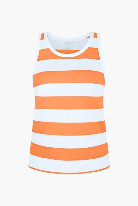 Pink Essential Stripe Tank Top