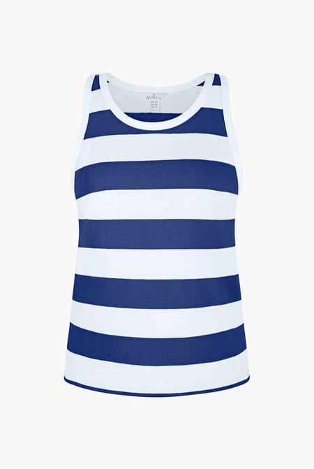 Pink Essential Stripe Tank Top