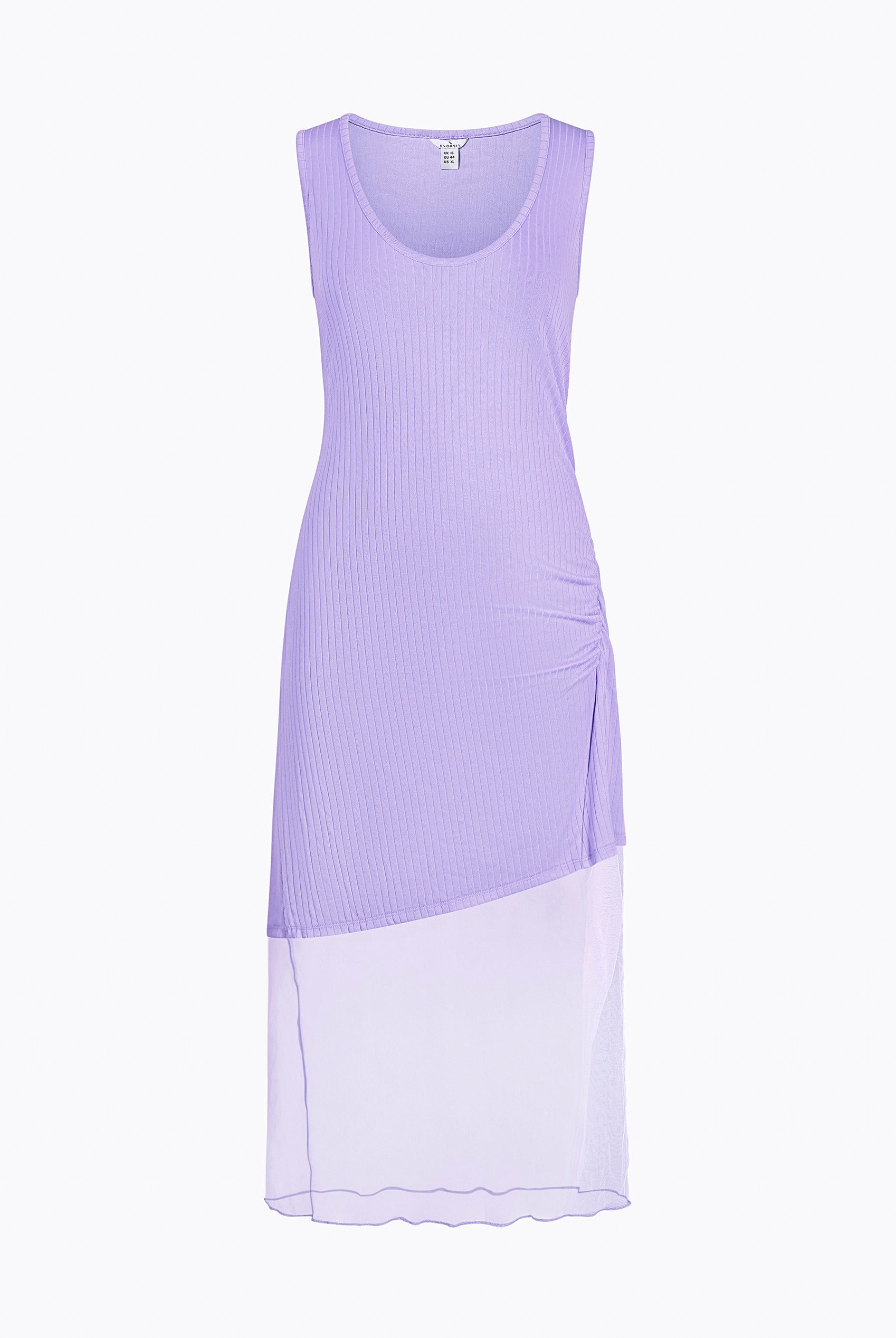 Chic Slim-Fit Dress with Mesh Detail