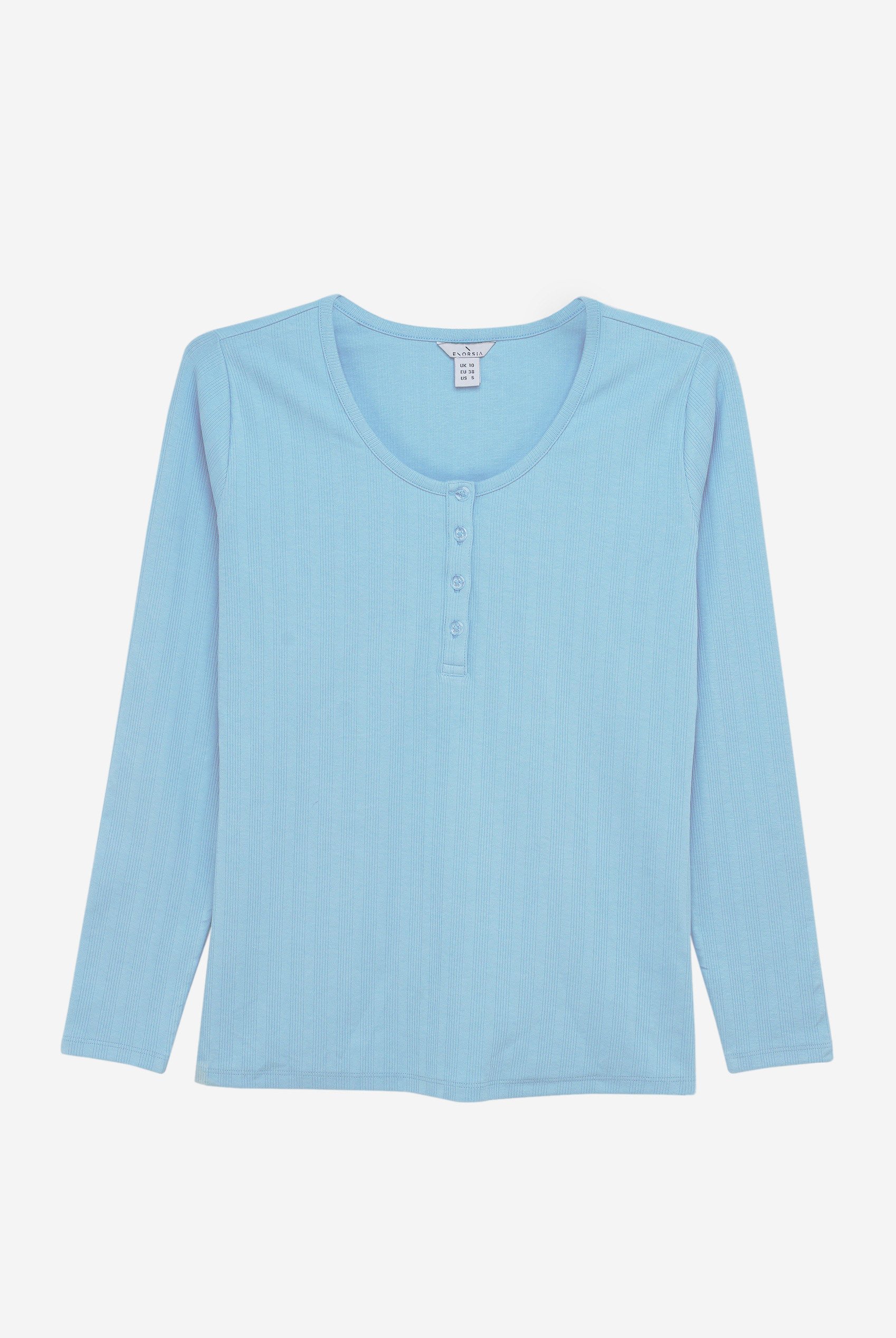 Ribbed Cycling Shorts & LS T-Shirt  Set