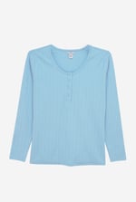 Ribbed Cycling Shorts & LS T-Shirt  Set