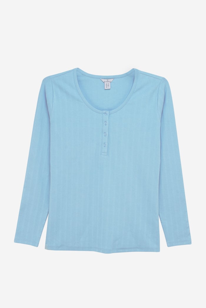 Ribbed Cycling Shorts & LS T-Shirt  Set