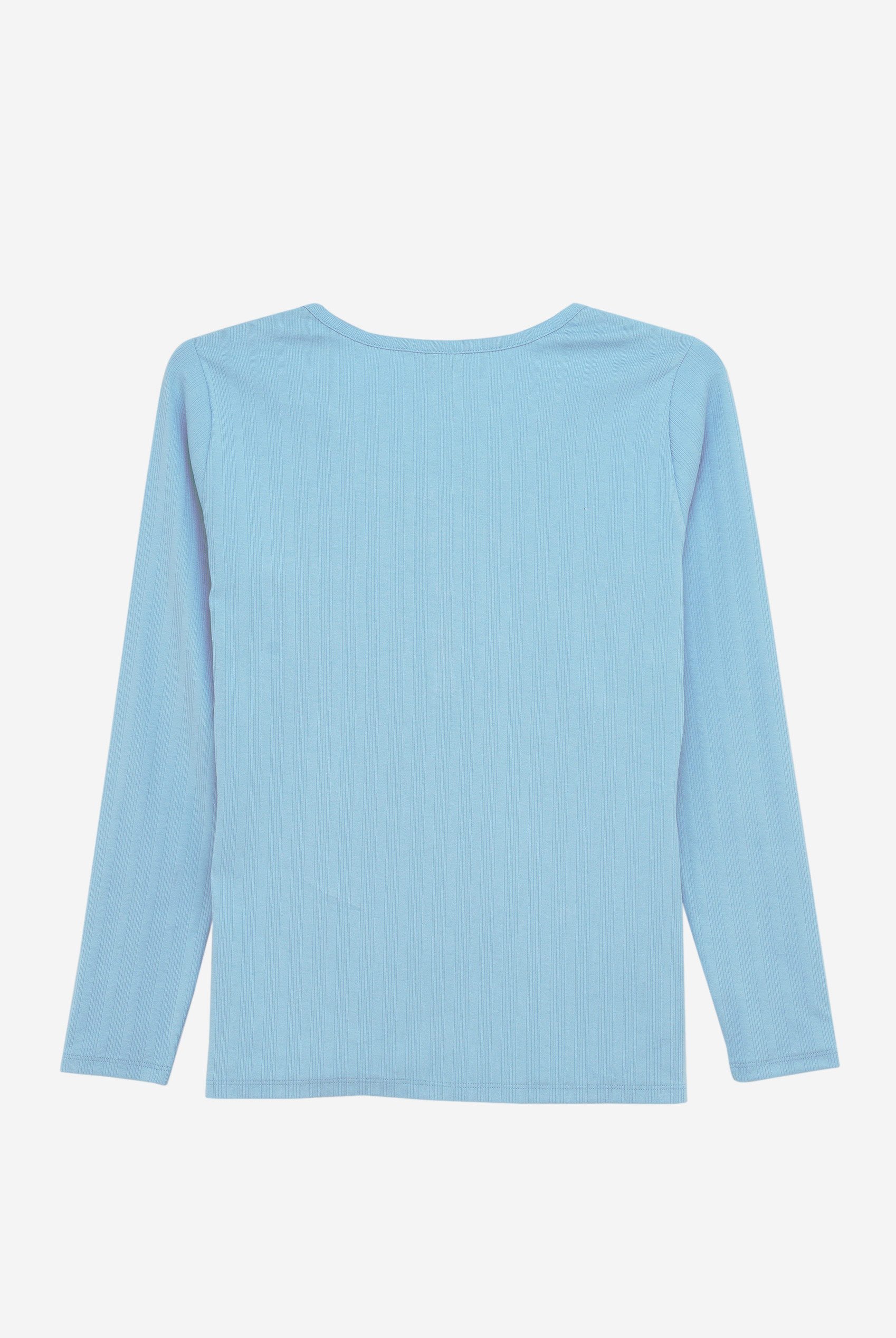 Ribbed Cycling Shorts & LS T-Shirt  Set