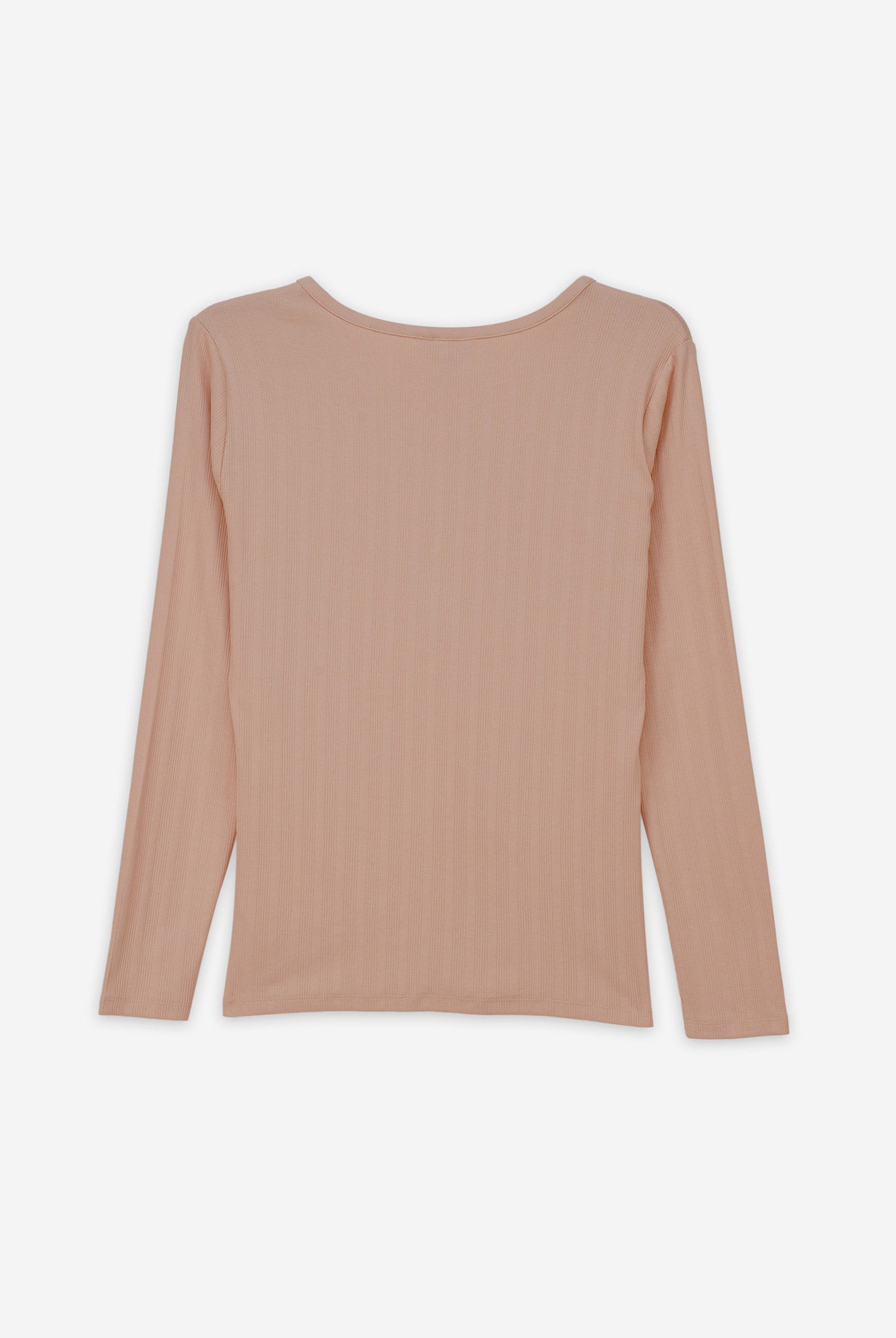 Ribbed Cycling Shorts & LS T-Shirt  Set