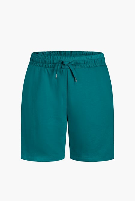Green Essentails Jersey Shorts