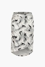 Womens Ruched Warp Midi Skirt