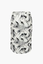 Womens Ruched Warp Midi Skirt