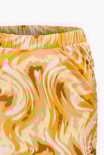 Womens Ruched Warp Midi Skirt
