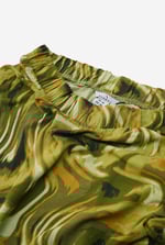 Womens Ruched Warp Midi Skirt