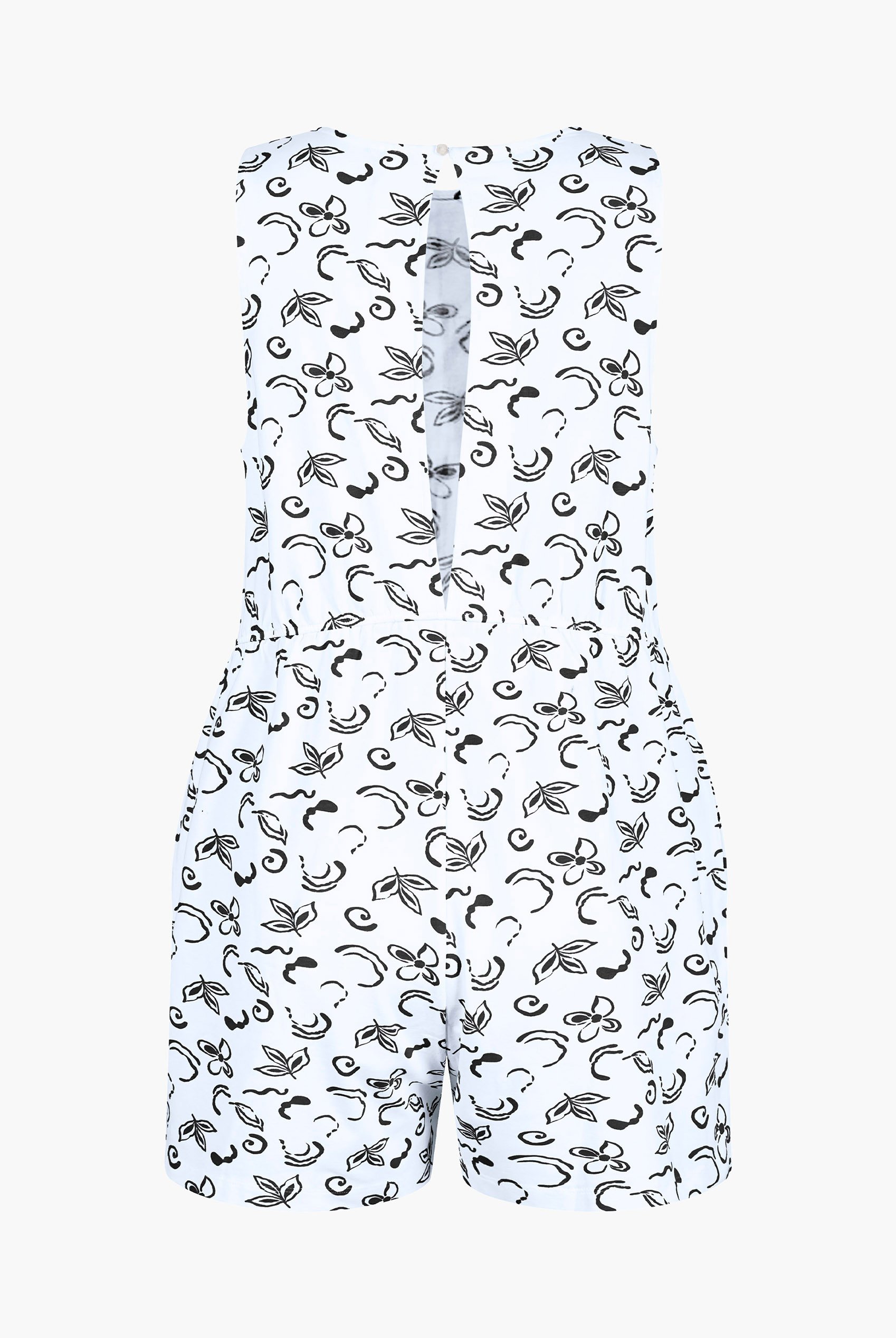 Sleeveless All Over Print Playsuit