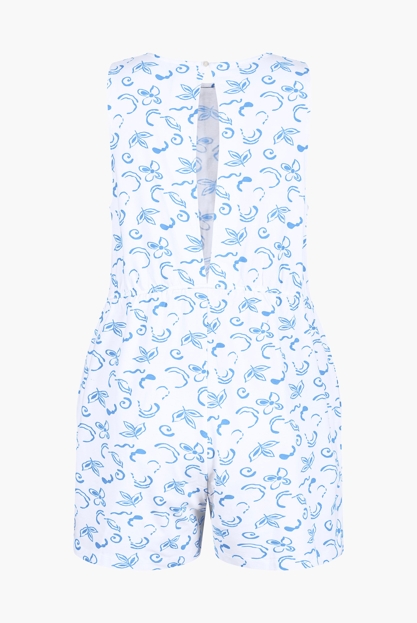 Sleeveless All Over Print Playsuit