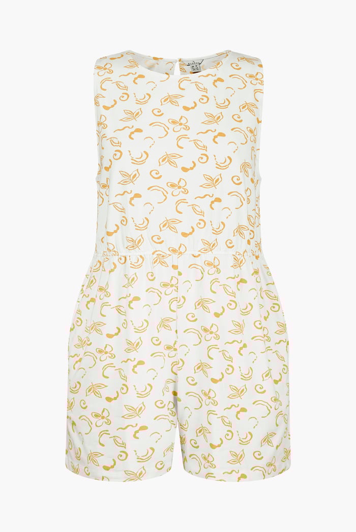 Sleeveless All Over Print Playsuit